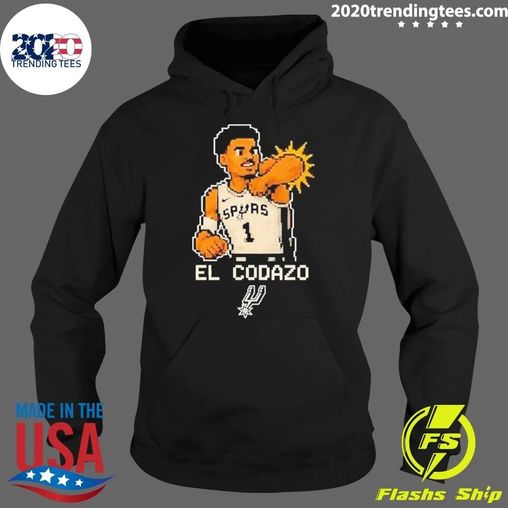 Victor Wembanyama Spurs Pixel Art El Codazo Shirt