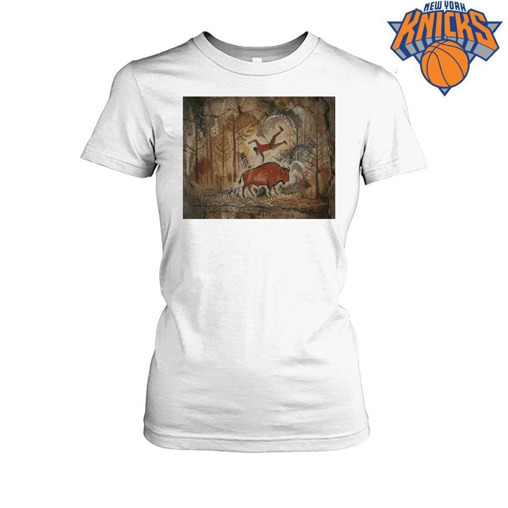 Ancient Cave Painting Bison Hunter Primitive Art Aesthetic Shirt
