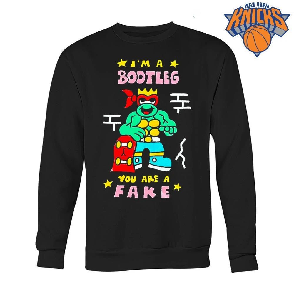 I Am A Bootleg You Are A Fake Cartoon Turtle Skateboard Shirt
