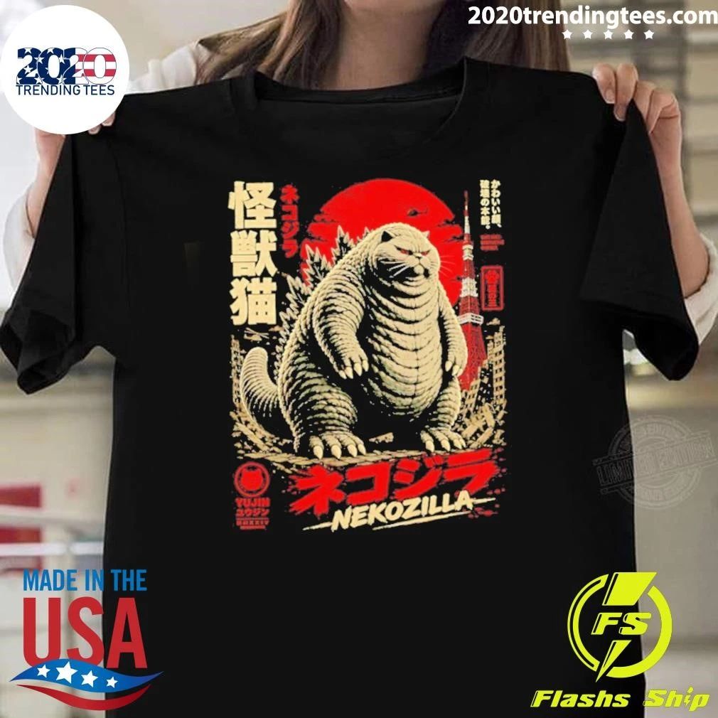Nekozilla Cute Face Destructive Instinct Shirt