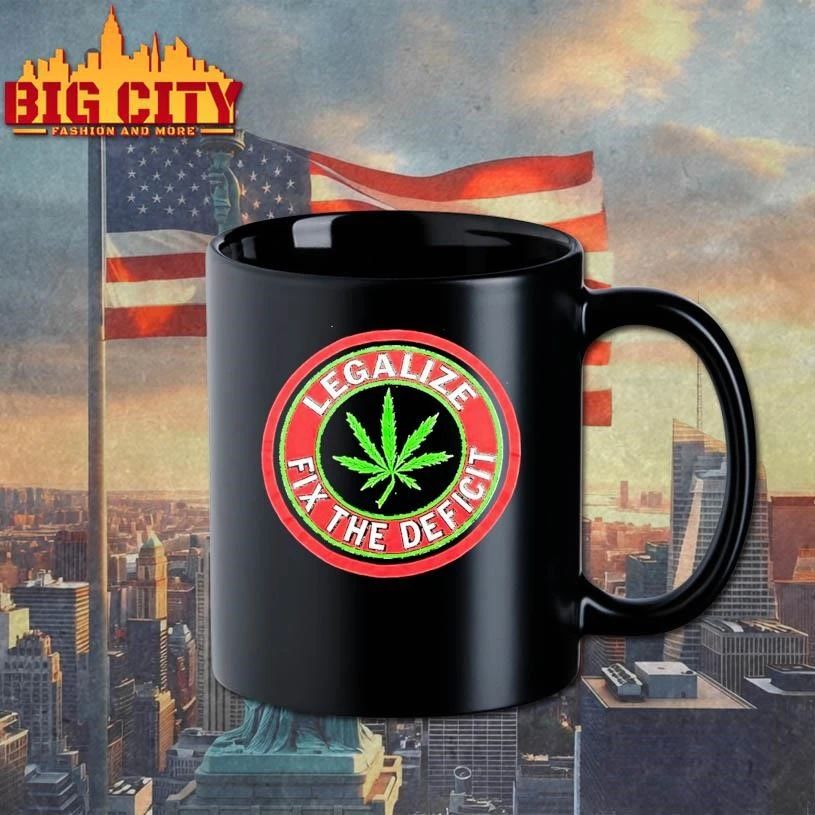 Weed Leaf Legalize Fix The Deficit Shirt