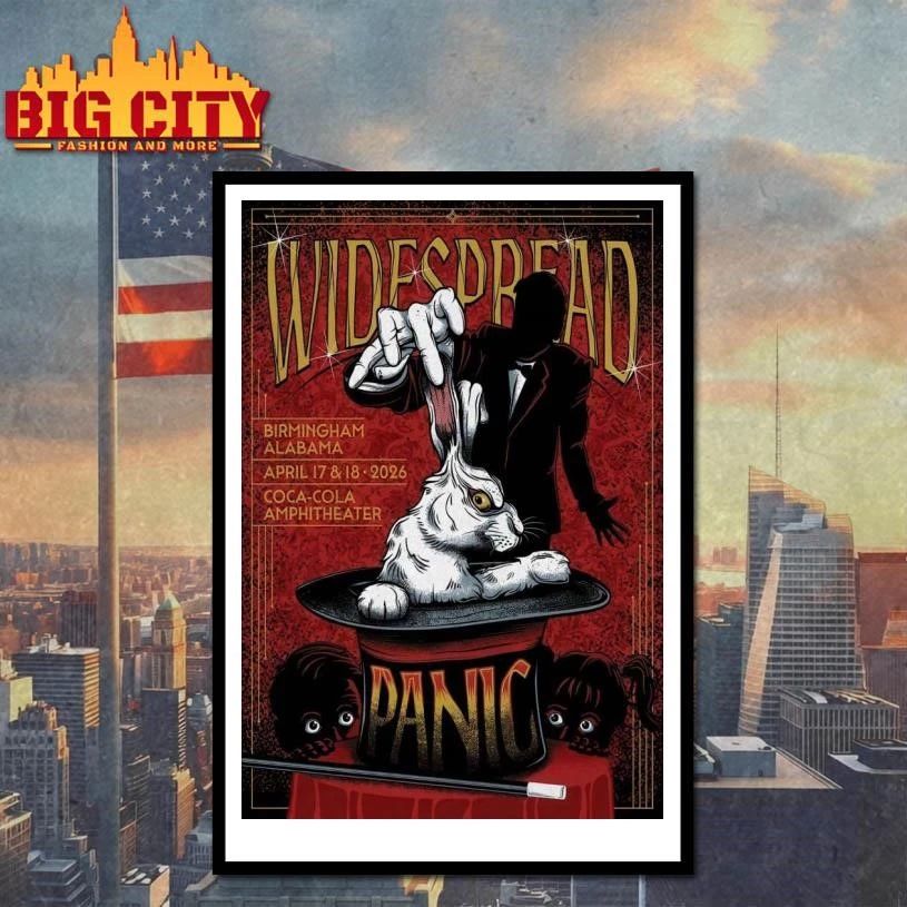 Widespread Panic In Birmingham AL On Apr 17-18 2026 Tour Poster Shirt