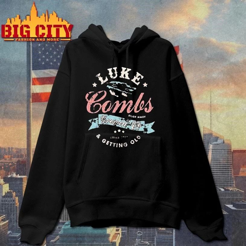 Luke Combs Merch Getting Old Spellout Graphic Shirt