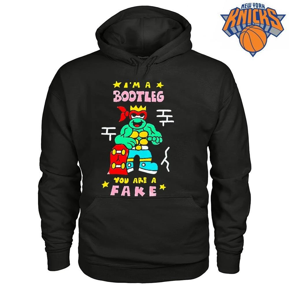 I Am A Bootleg You Are A Fake Cartoon Turtle Skateboard Shirt