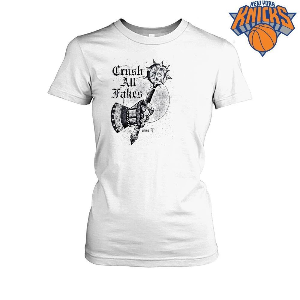 Crush All Fakes Medieval Mace Gauntlet Tattoo Art Shirt