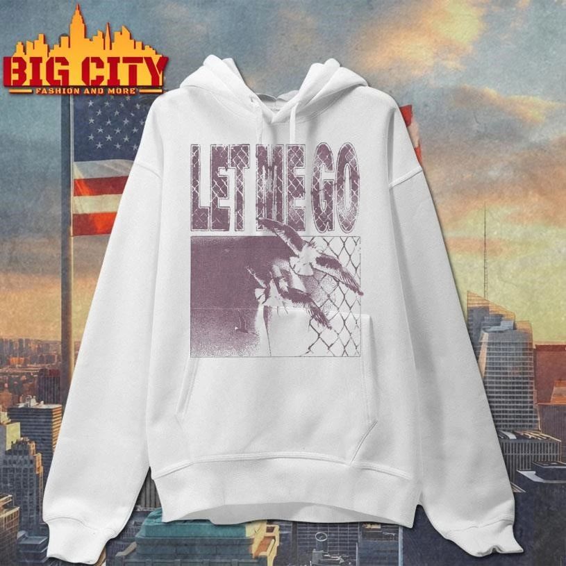 Let Me Go Aesthetic Vintage Bird Chain Link Fence Grunge shirt