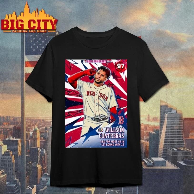 Boston Red Sox Willson Contreras 1B Home Run Derby 2026 Baseball Fan Shirt