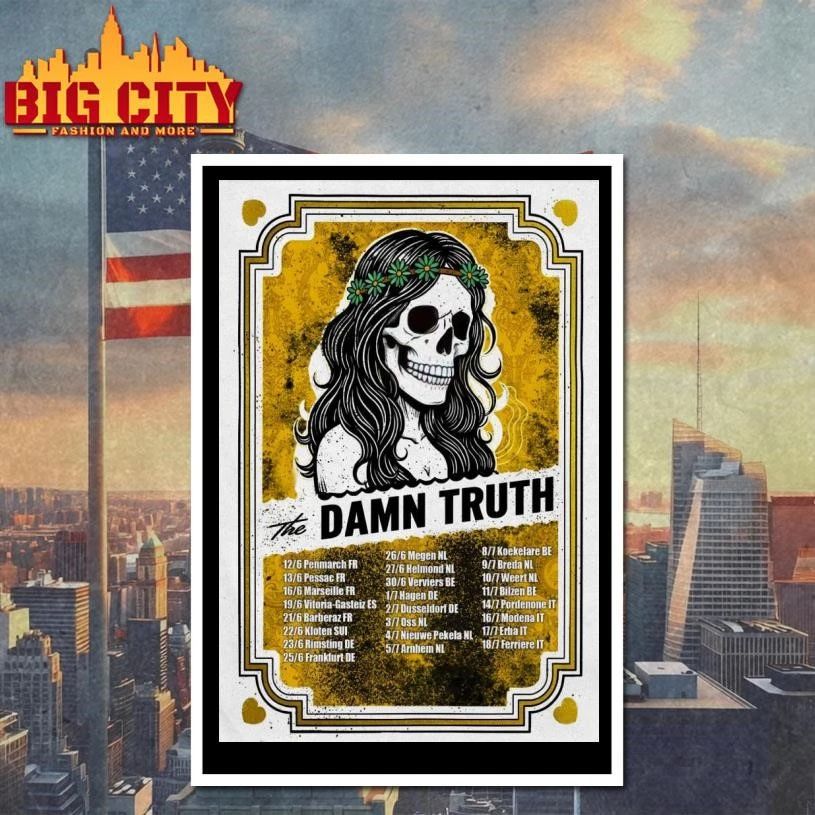 The Damn Truth Europe 2026 Tour Poster Shirt