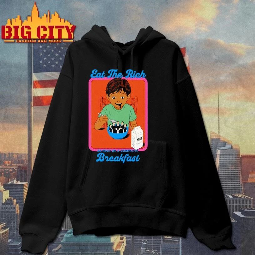 Eat The Rich As Part Of A Complete Breakfast Vintage Comic Shirt