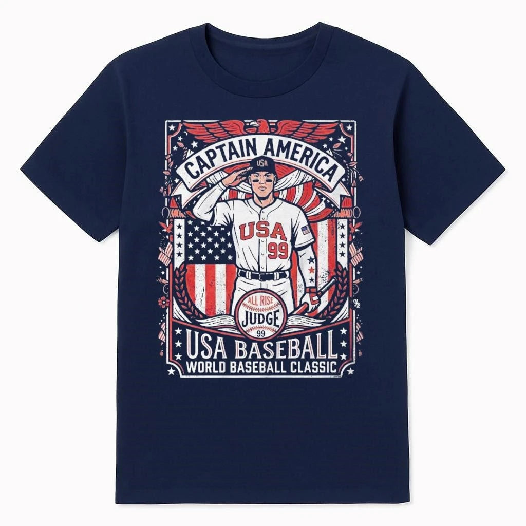 USA Baseball Judge Captain America Shirt