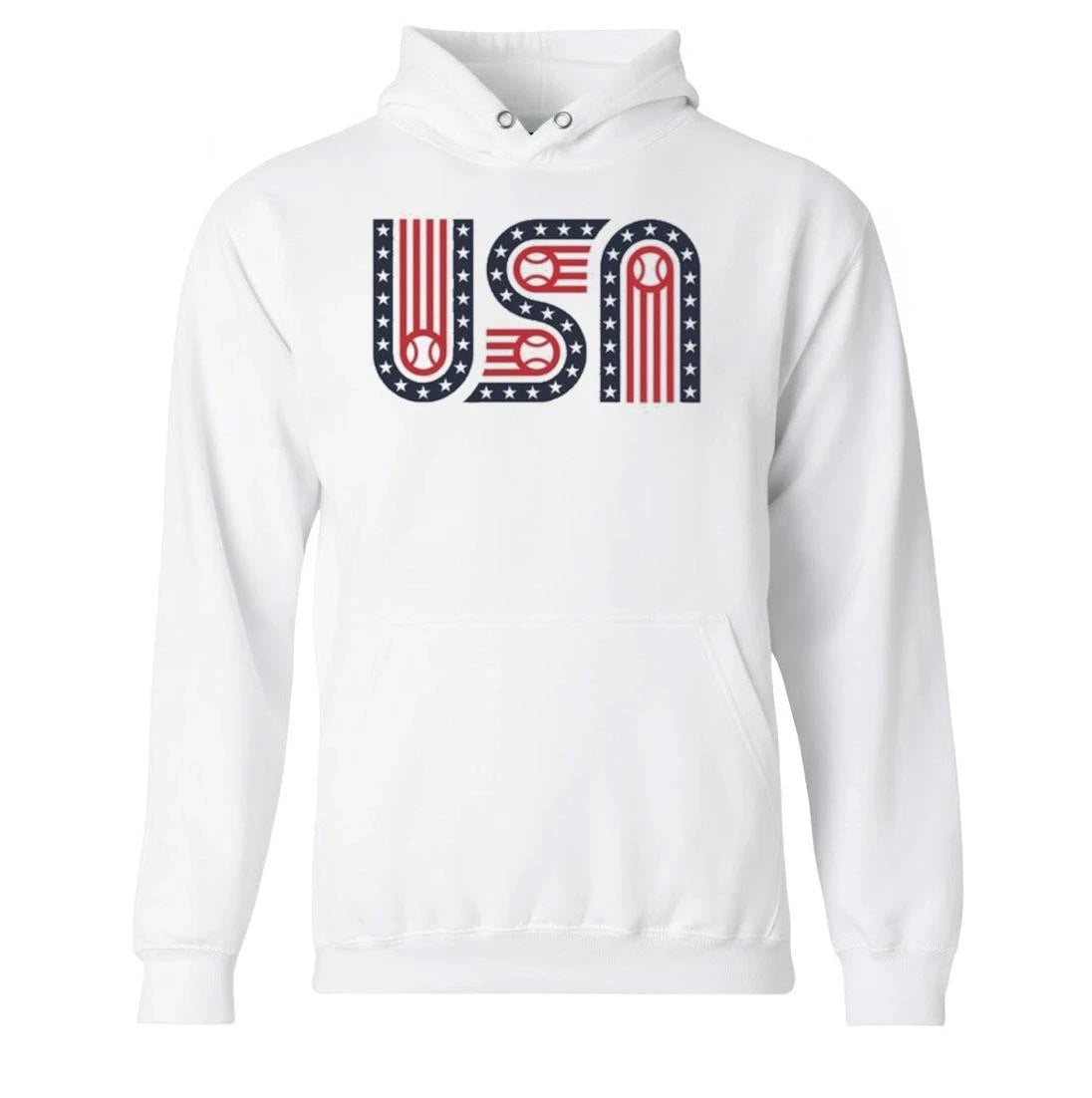 USA Stars Stripes And Baseball Shirt