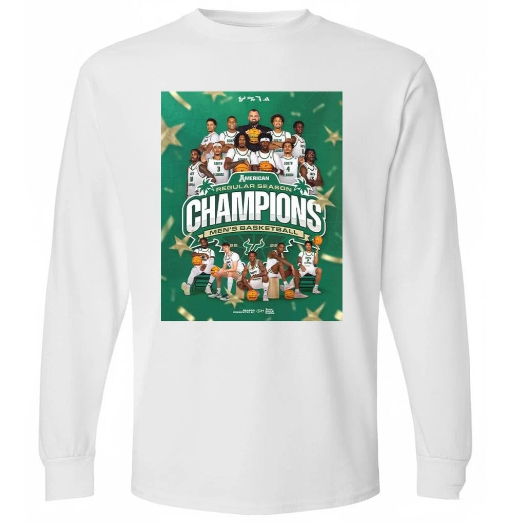 USF South Florida Bulls Men’s Basketball 2025 2026 ACC Regular Season Champions Shirt