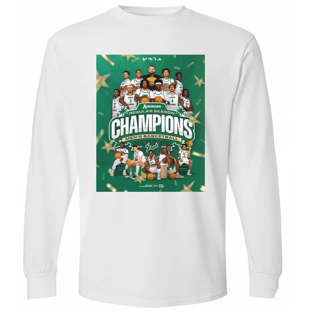 USF South Florida Bulls Men’s Basketball 2025 2026 ACC Regular Season Champions Shirt