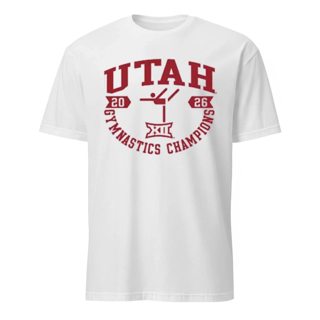 Utah Utes White Summit Sportswear Big 12 2026 Gymnastics Champions Shirt