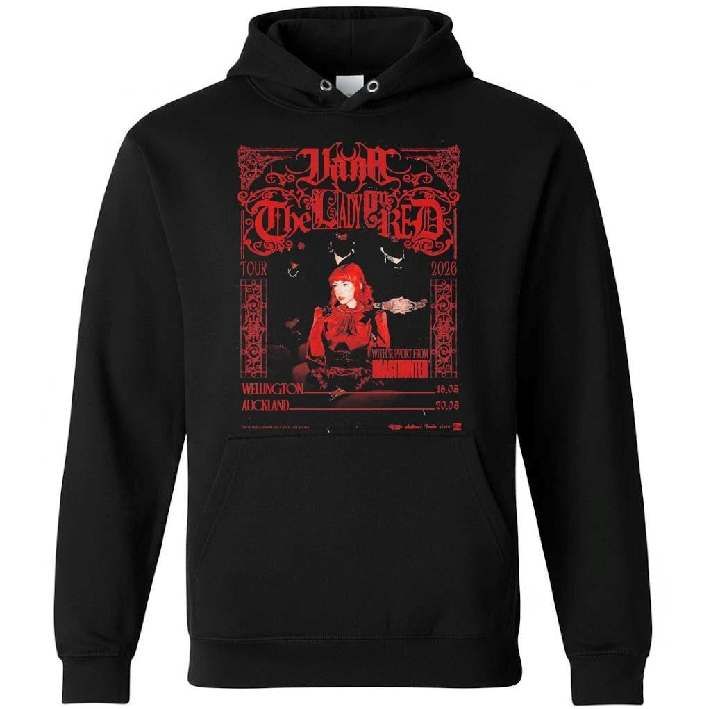 Vana The Lady In Red Tour 2026 New Zealand In Wellington And Auckland On March 16 And 20 2026 Shirt