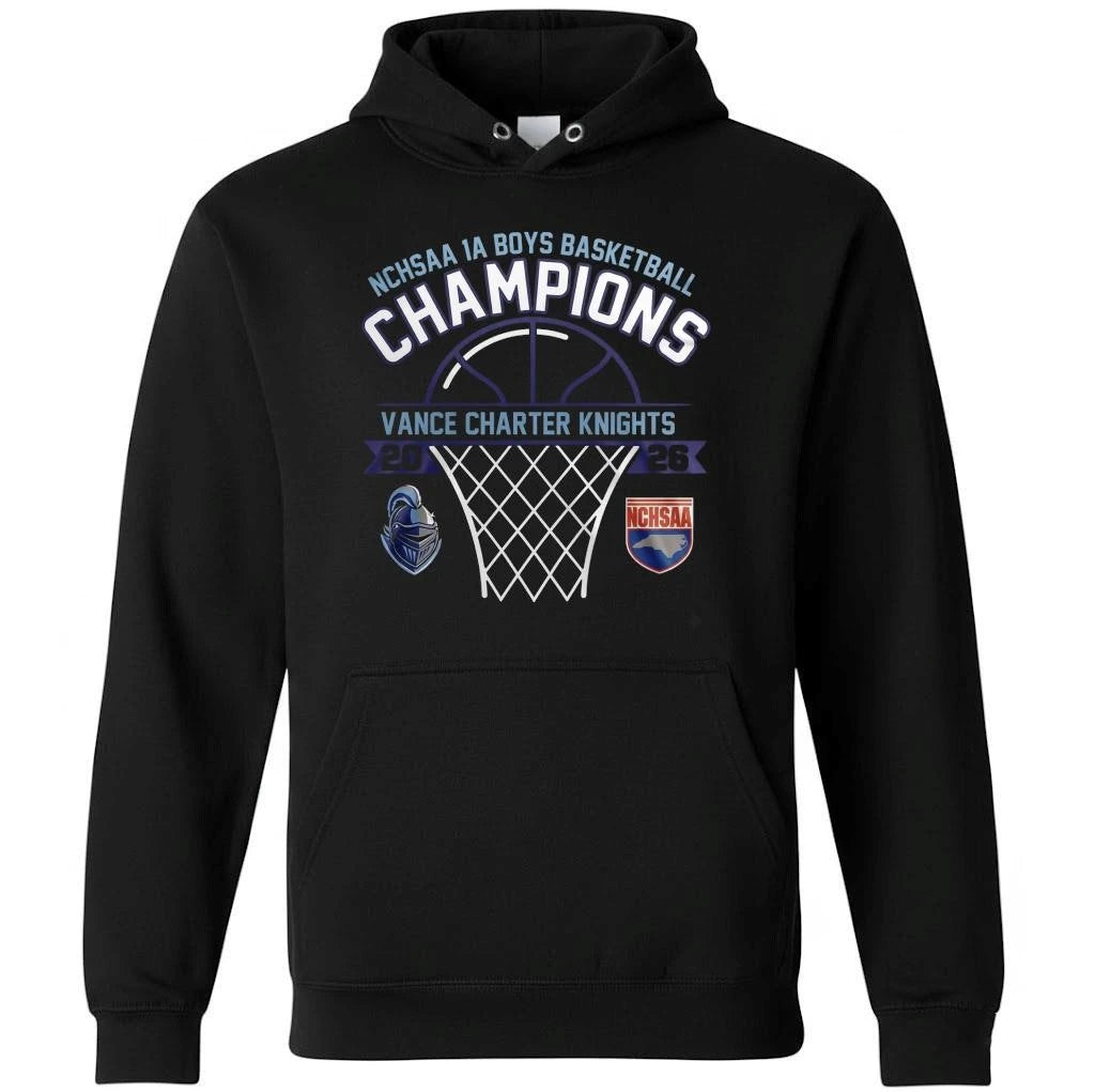 Vance Charter Knights 1A Boys Basketball Champions 2026 Shirt