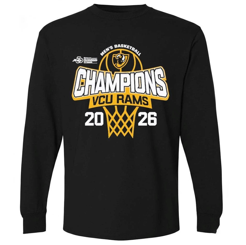 VCU Rams Men’s Basketball 2026 Atlantic 10 Tournament Champions Locker Room