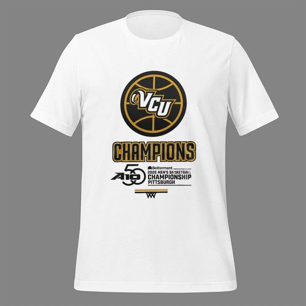 VCU Rams Men’s Basketball 50 Year A-10 Champions 2026 Shirt