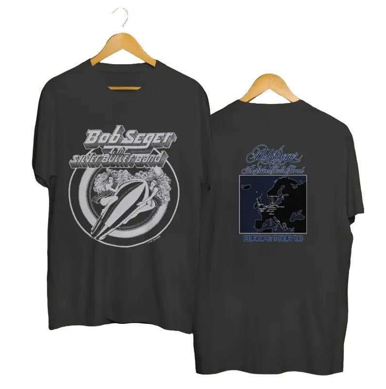 vintage 1980 Bob Seger Europe Tour Shirt Hoodie, Sweatshirt | HypeDripTees.com
