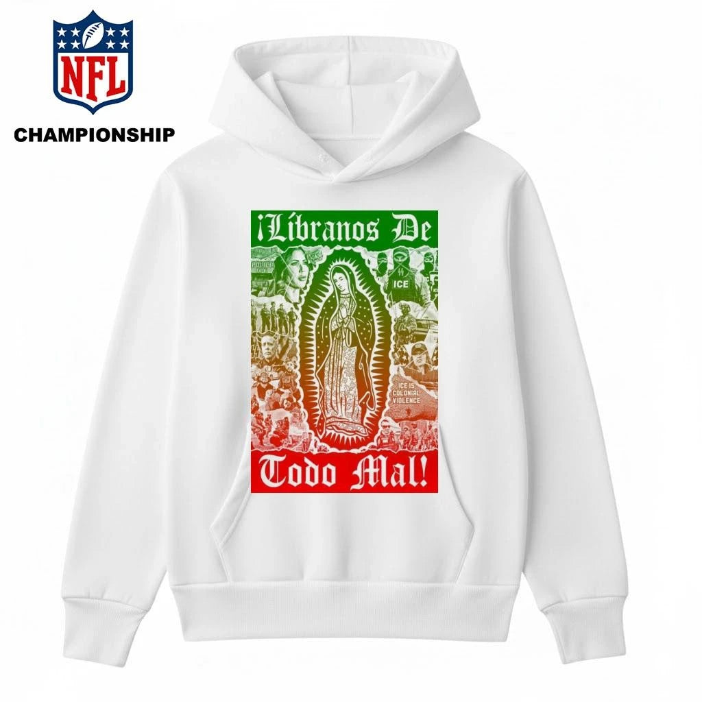 Virgencita Líbranos Ice Is Colonial Violence Poster Shirt