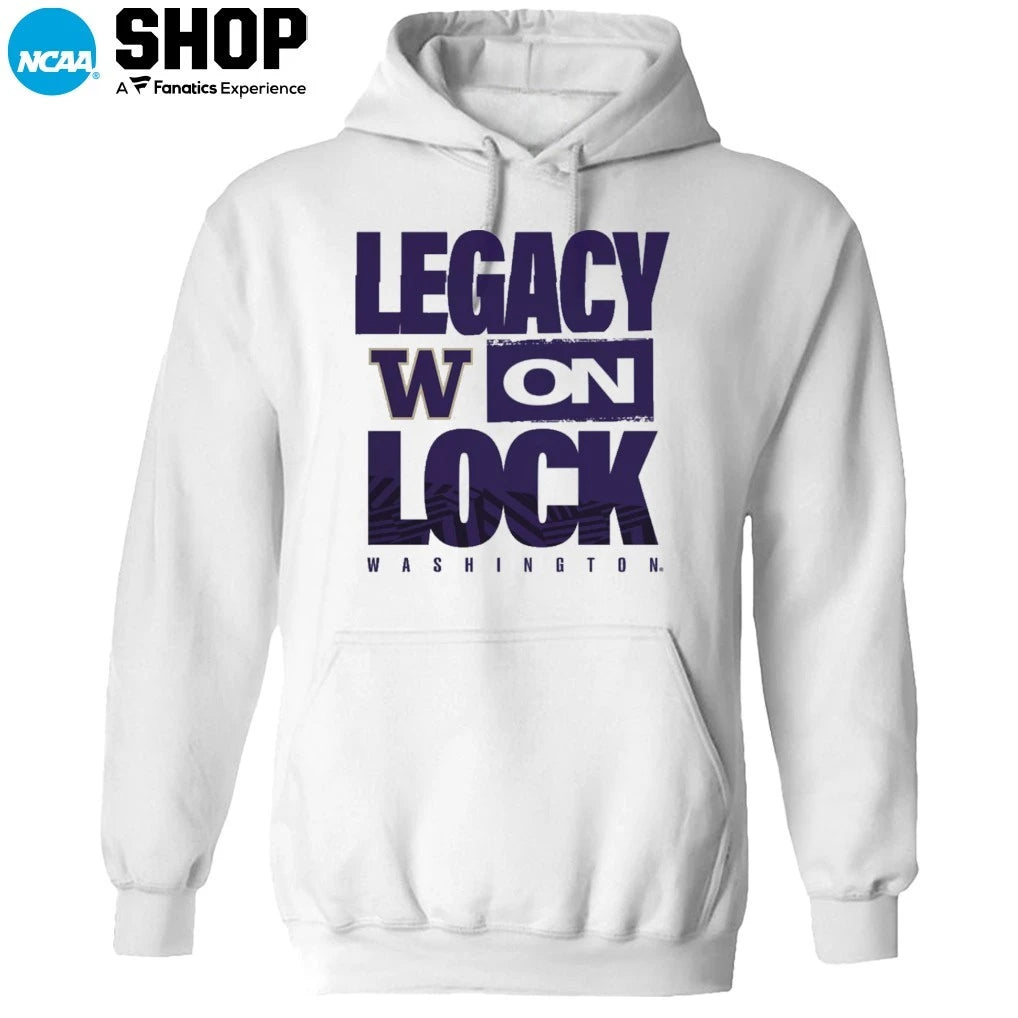 Washington Huskies 2026 Legacy On Lock On-Court March Madness T-Shirt