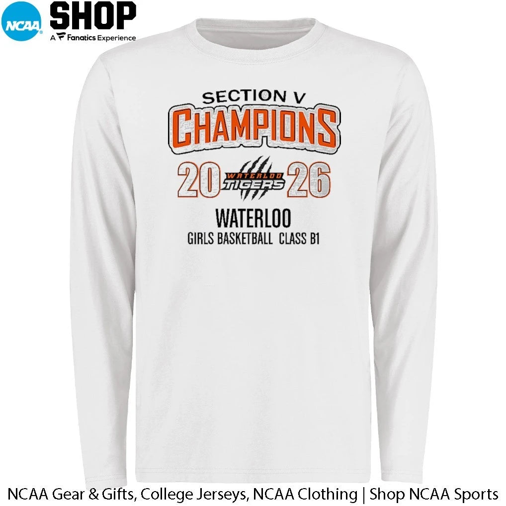 Waterlod Tigers Section V Girls Basketball 2025-26 Sectional Champions T-Shirt