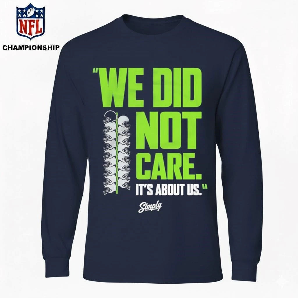 We Did Not Care Navy Shirt
