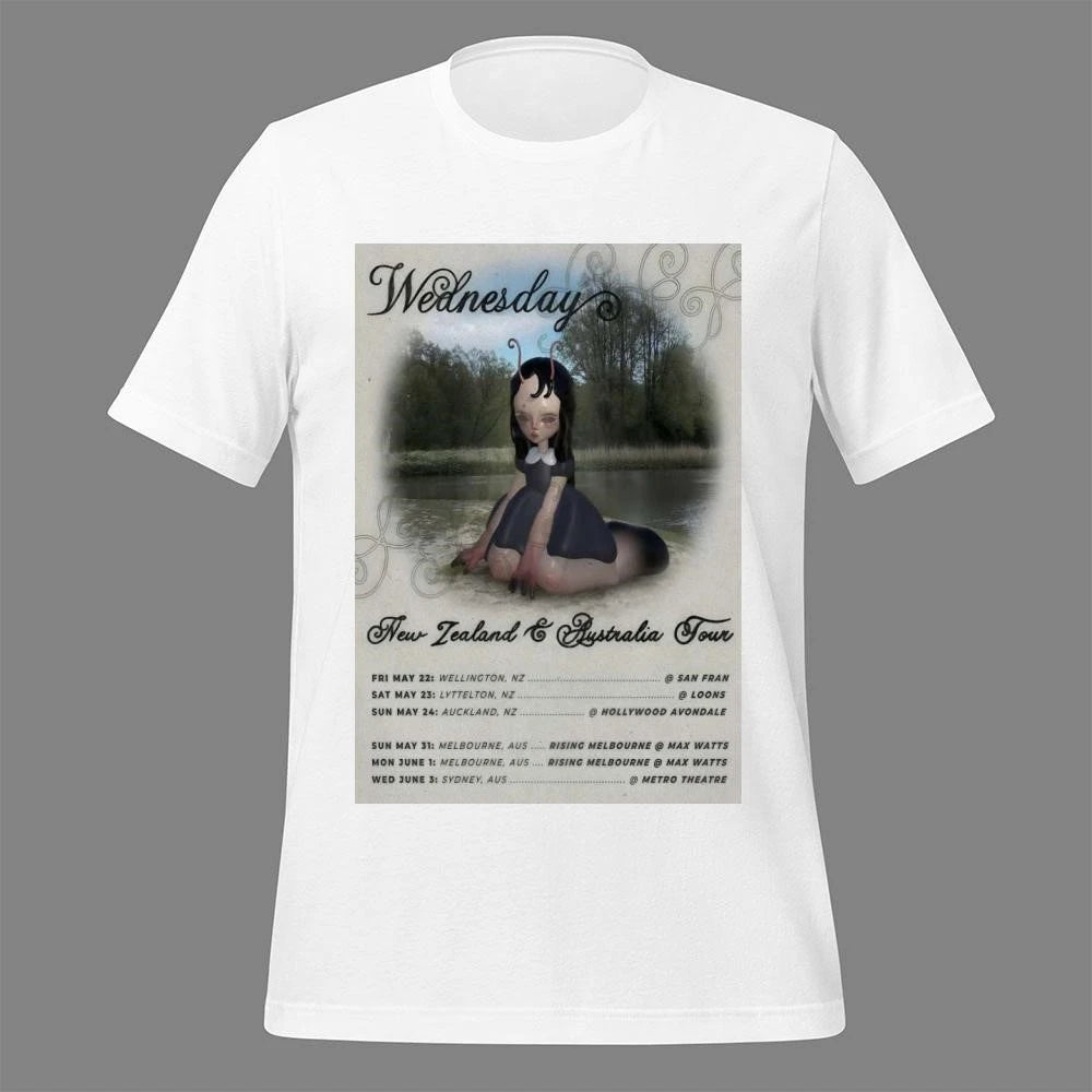Wednesday New Zealand &amp; Australia 2026 Poster Shirt
