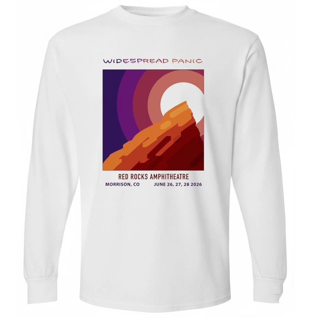 Widespread Panic Venue Poster Three Nights At Red Rocks Amphitheatre On June 26 27 28 2026 Morrison CO Shirt
