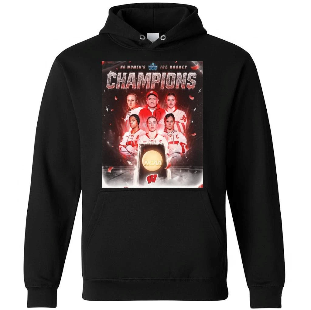 Wisconsin Badgers Women’s Ice Hockey National Champions 2026 NCAA Frozen Four Shirt