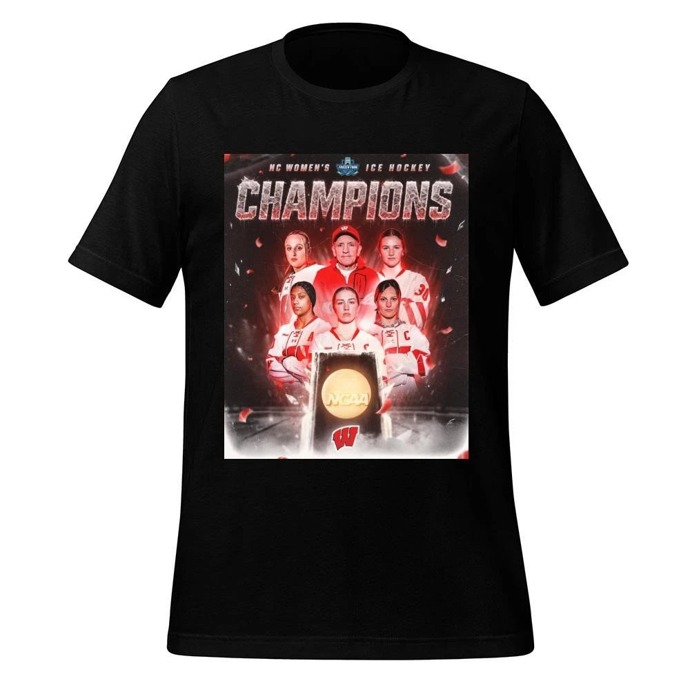 Wisconsin Badgers Women’s Ice Hockey National Champions 2026 NCAA Frozen Four Shirt