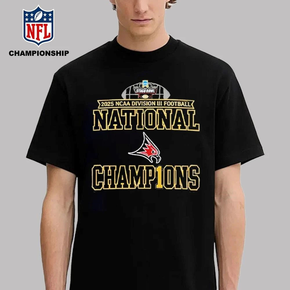 Wisconsin-River Falls Falcons NCAA Division III National Champions 2025 Shirt