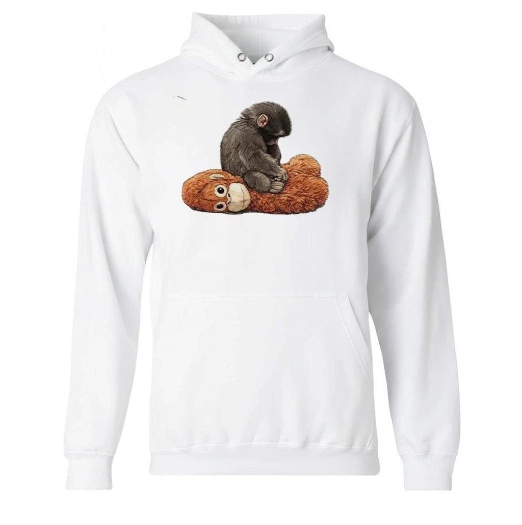Womens Baby Monkey Punch Print Casual Shirt