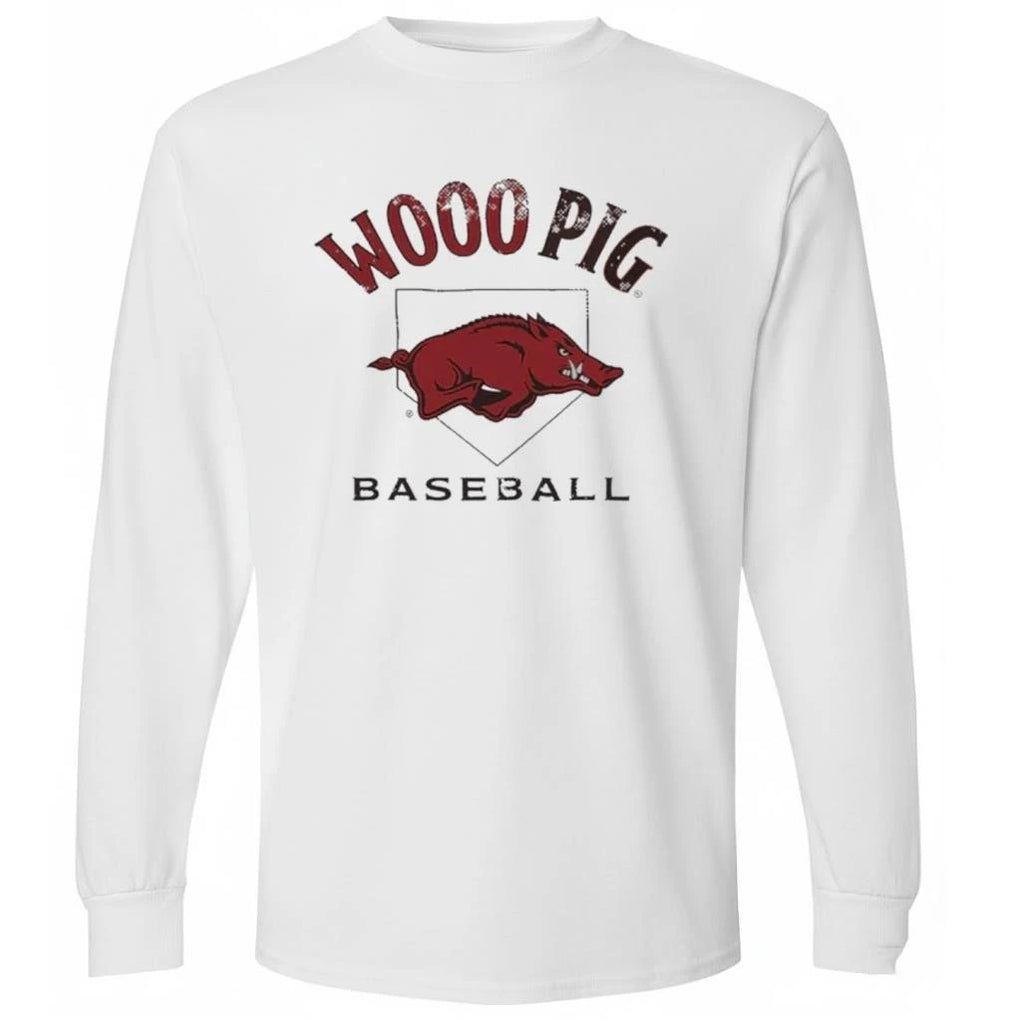 Wooo Pig Arkansas Baseball Home Plate Shirt