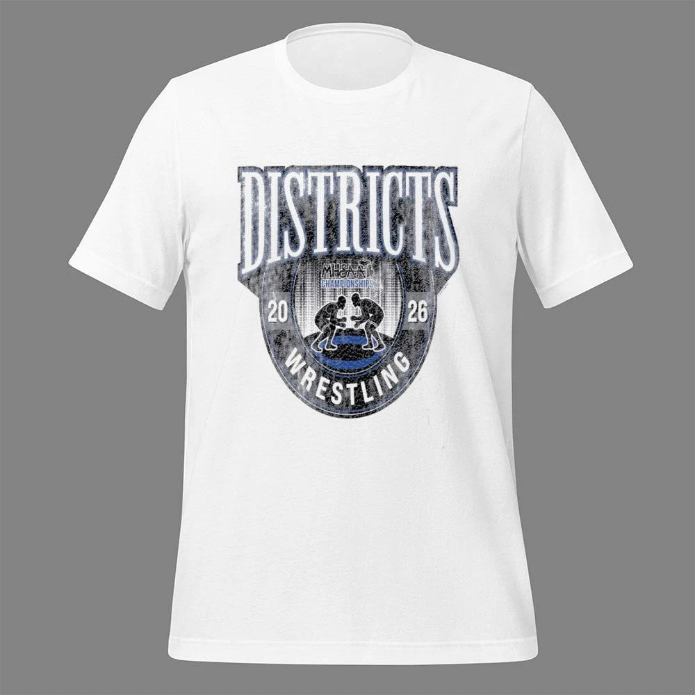Wrestling Districts Championships 2026 Logo Shirt