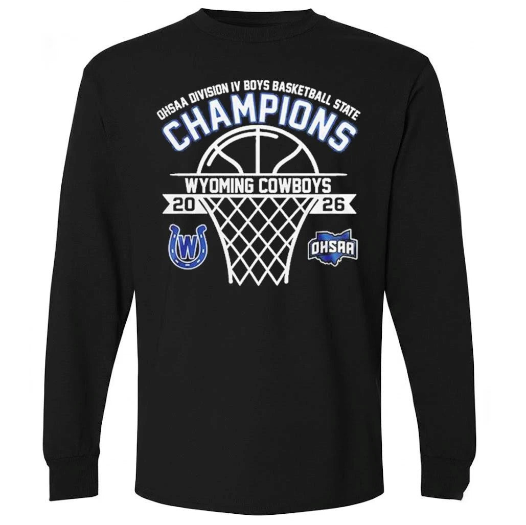 Wyoming Cowboys OHSAA Boys 2026 D4 State Champions Shirt