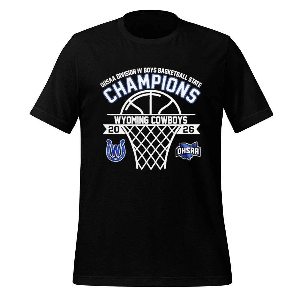 Wyoming Cowboys OHSAA Boys 2026 D4 State Champions Shirt