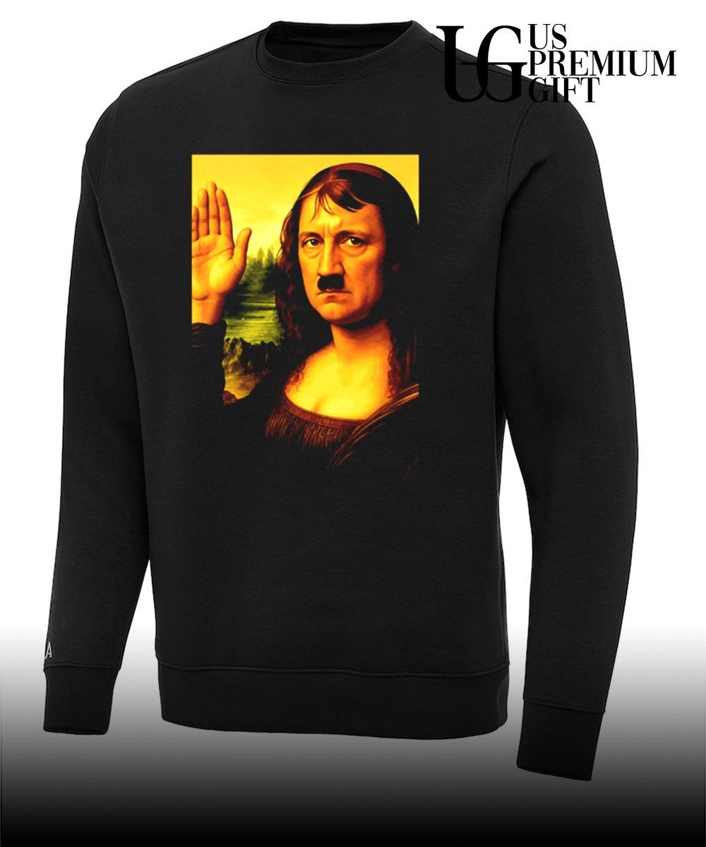 Mona Lisa Adolf Hitler parody shirt